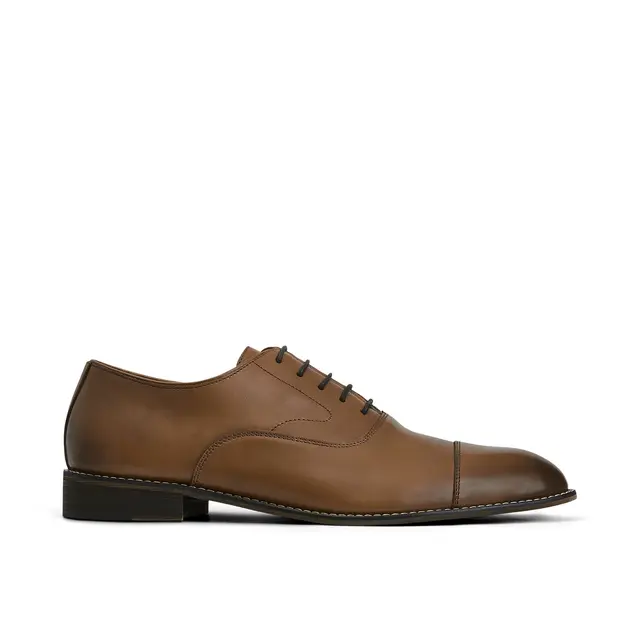 Men’s Tan Leather Oxford Shoes – Reynolds